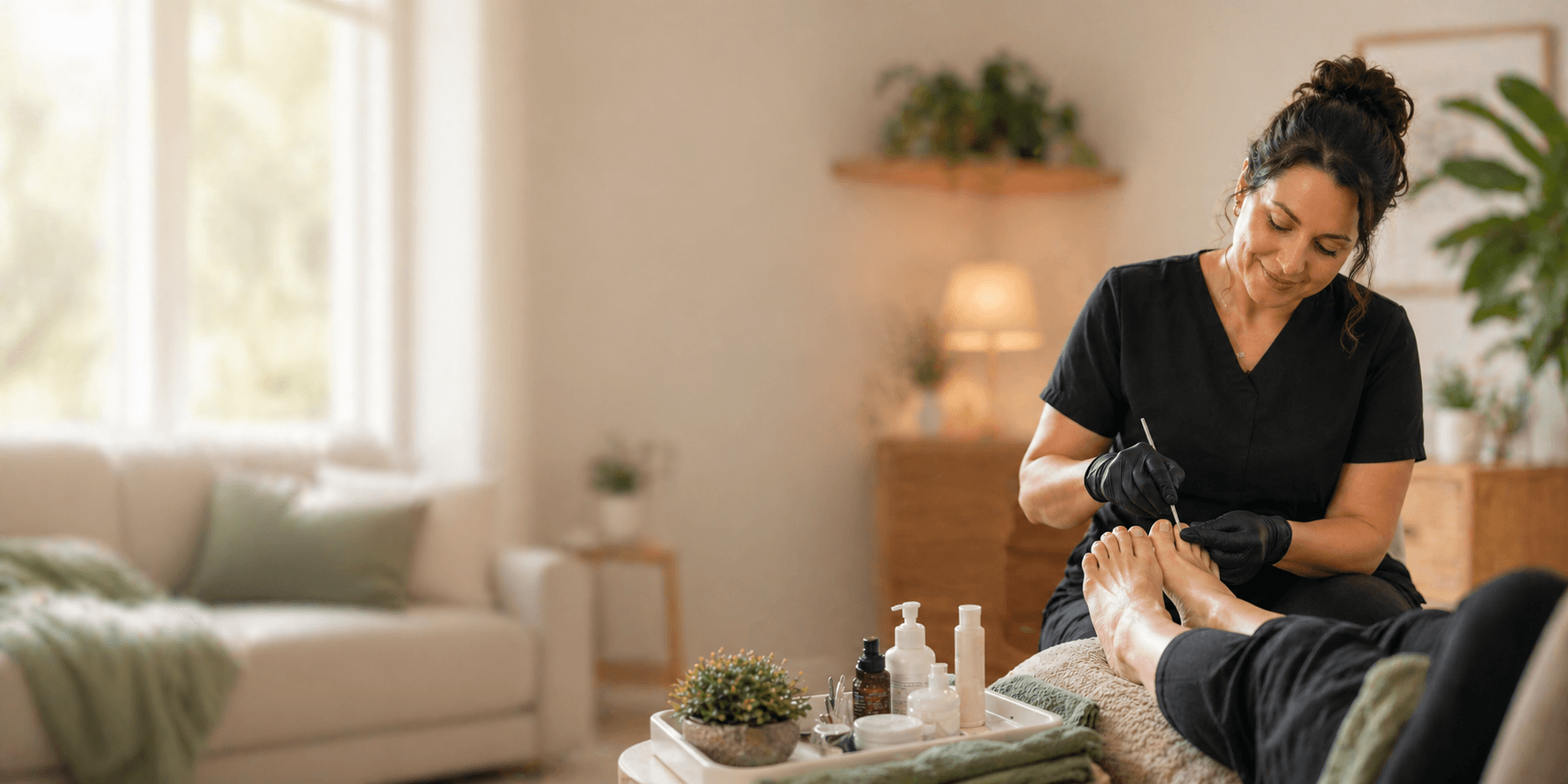 Professional foot care and pedicure service